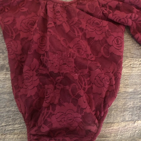 NEW Bailey’s Aurora Maxi Tulle Skirt Size 3T with leotard burgundy 3T beautiful - Picture 4 of 7